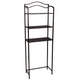 Household Essentials 3 Tier Over The Toilet Storage Rack in Espresso