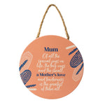 Fleur Mum Love Ceramic Hanging Verse Plaque 15cm