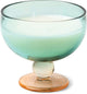 Paddywax Goblet Scented Candle Patchouli and Vetiver in a Teal and Orange Tinted Glass 141G