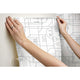 RoomMates Star Wars R2D2 White And Gray Geometric Peel And Stick Wallpaper