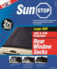 Lion Sunstop SUV Window Sock Rear Large - 2 Piece