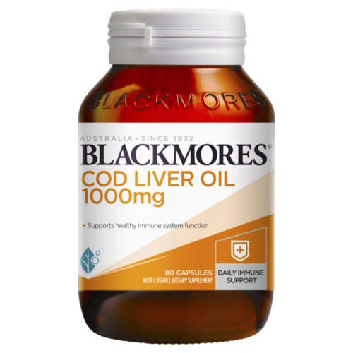 Blackmores Cod Liver Oil 1000mg 80 Capsules