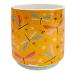 Urban Ceramic Planter Dragonfly Yellow 13CM