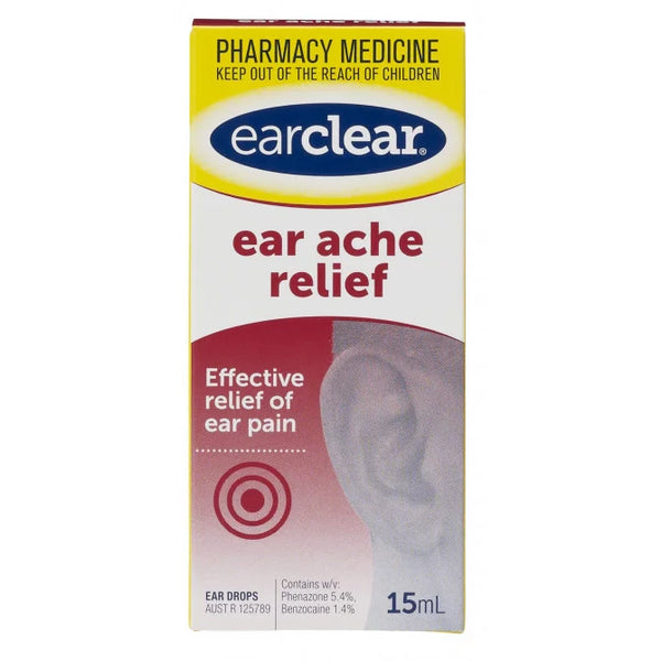 Ear Clear Ear Ache Relief Drops 15ml