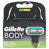 Gillette Body Razors Blades 4 Cartridges