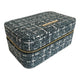 Escape to Paradise Large Tweed Jewellery Box Light Blue
