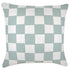 Escape to Paradise Cushion Cover With Piping Check Seafoam 60CM X 60CM