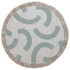 Escape to Paradise Round Placemat Coastal Fringe Muse Seafoam 40CM