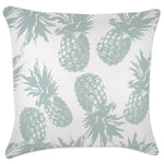 Escape to Paradise Cushion Cover With Piping Pineapples Seafoam 60CM X 60CM