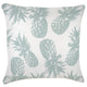 Escape to Paradise Cushion Cover With Piping Pineapples Seafoam 60CM X 60CM