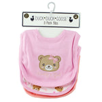 Duck Duck Goose Daddys Girl Bear Design Baby Bib Set 3 Piece 0-6 Months