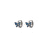 Adnohr Sensation Kids Butterfly Huggie Earrings Rhodium Plated