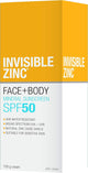 Invisible Zinc Face & Body SPF50 75g