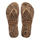 Havaianas  Flip Flops Slim Animal Print in Sand Gold 35/36