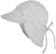 Toshi Flap Cap Sun Hat for Babies in Dove Floral Print