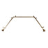 Rod Desyne 13 16 Inch Moyat Bay Window Curtain Rod 20 36 Inch 38 72 Inch Antique Brass