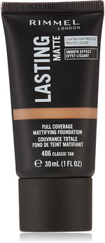 Rimmel London Lasting Matte Foundation, 406 Classic Tan
