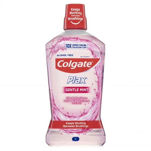 Colgate Plax Alcohol Free Mouthwash Gentle Mint 1L