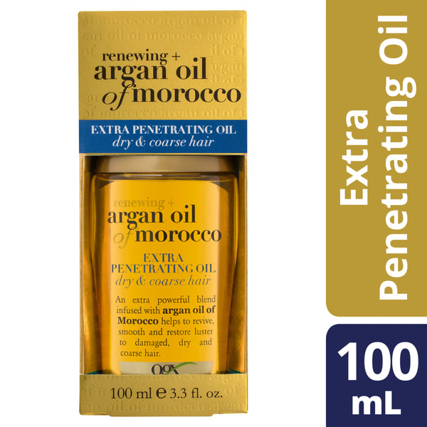 Ogx Renewing + Hydrating & Shine Argan Oil Of Morocco Extra Penetrating Oil For Damaged & Heat Styled Hair 100mL