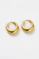 Zafino Cleo Hoop Medium Gold Earrings