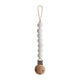 Mushie Pacifier Clip Holder for Babies White 21.59CM