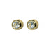 Studex System 75 24K Gold Plated Bezel Crystal Ear Piercing Studs 4MM
