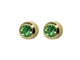 Studex System 75 24K Gold Plated Peridot Bezel Ear Piercing Studs 4mm