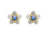 Studex Daisy Sapphire 24K Gold Plated 9.9MM