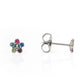 Studex System 75 Stainless Steel Daisy Crystal Rainbow Stud Earring