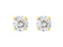 Adnohr System 75 24K Gold Plated Ear Piercing Studs with Cubic Zirconia 4MM