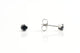 Adnohr System 75 Surgical Stainless Steel Black Cubic Zirconia Stud Earring 4mm
