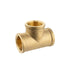 Brasshards Threaded Brass Tee 20mm 5te020f
