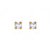 Adnohr 75 24 Carat Gold Plated Cubic Zirconia Stud 2MM