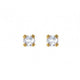 Adnohr 75 24 Carat Gold Plated Cubic Zirconia Stud 2MM