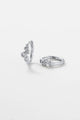 Zafino Amy Huggie Earrings Silver