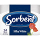 Sorbent Silky White Embossed Toilet Tissue 24 Pack