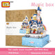 Loz 1220 Princess Castle Music Box Building Blocks Set