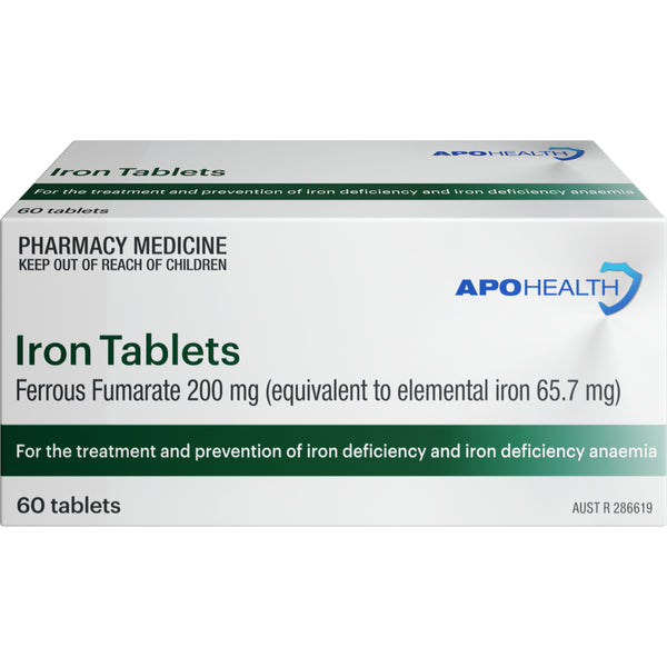 Apohealth Iron Tablets 60 Tablets