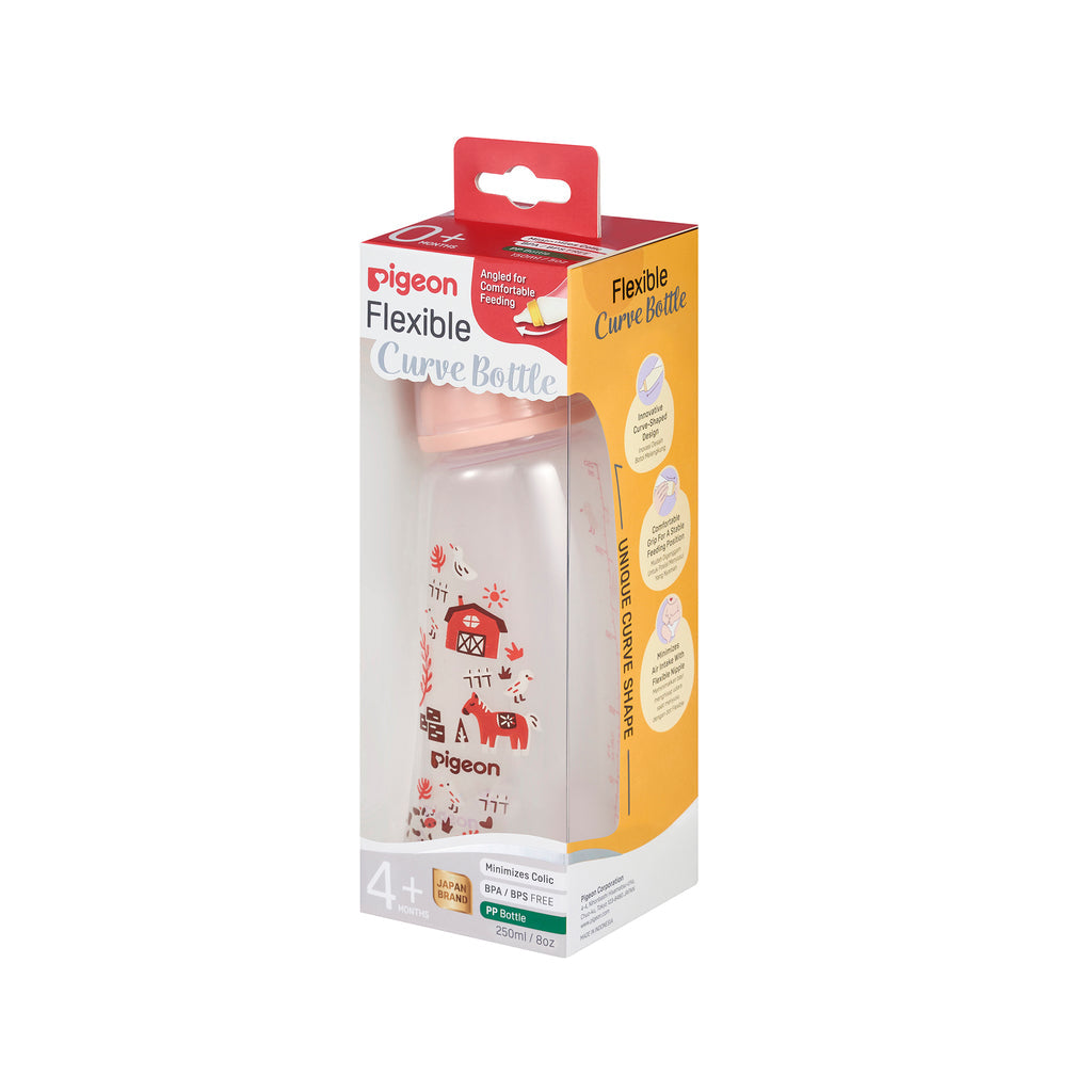 Pigeon Slim Neck Curved PP Baby Bottle 250ml