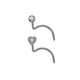 Studex Nose Heartlite Crystal Pack S/S/S 8055