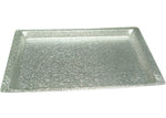 Winco Acrylic Rectangular Textured Tray Silver