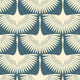 Tempaper x Genevieve Gorder Denim Blue Feather Flock Removable Peel and Stick Wallpaper 20.5 Inches X 16.5 Ft