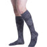 Sigvaris Knee High Mens Microfiber Shades Compression Socks 15-20mmHg, Size A, Graphite Argyle