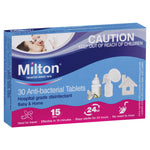 Milton Antibacterial Sterilising Tablets for Baby Bottles 30 Pack