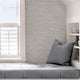 NuWallpaper Tibetan Faux Grasscloth Silver Metallic Peel and Stick Wallpaper