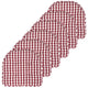 Sweet Home Collection Chair Cushion Memory Foam Pads Tufted Slip Non Skid Rubber Back U Shaped 17 x 16 cm 6 Pack Checkered Wine White