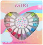 Miki Rainbow Nail Polish Set for Kids 25ML
