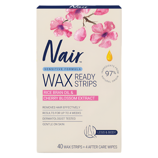 Nair Large Wax Strips Sensitive 40