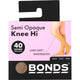 Bonds Comfy Tops Knee Highs Semi Opaque Natural One Size