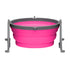 Loving Pets Bella Roma Collapsible Silicone Travel Bowl for Dogs and Cats in Pink